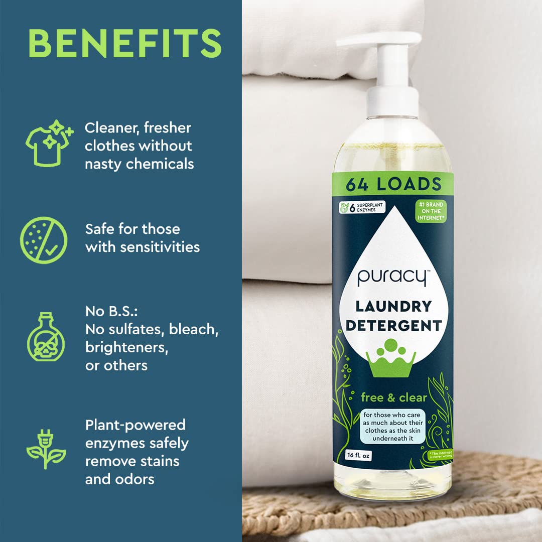 Amazon.com: Puracy Laundry Detergent - Enzyme-Powered Liquid